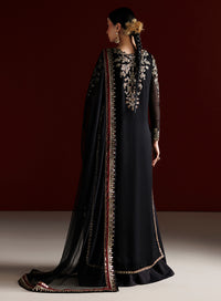 4 Piece Chiffon Embroidered Dress - Meher Noor